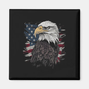 Aimant Bald Eagle USA Drapeau américain Patriotic Graphis