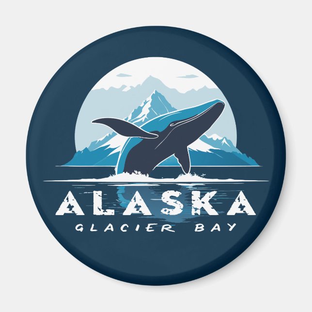 Aimant Baleine de Glacier Bay - Alaska (Devant)
