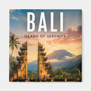 Aimant 🌺 Bali Indonésie Temple Tropical