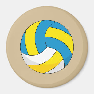 Aimant Balle de volley-ball en dessin