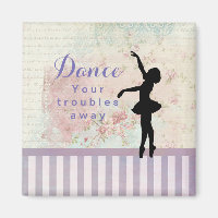Ballerina Silhouette Dansez vos problèmes loin