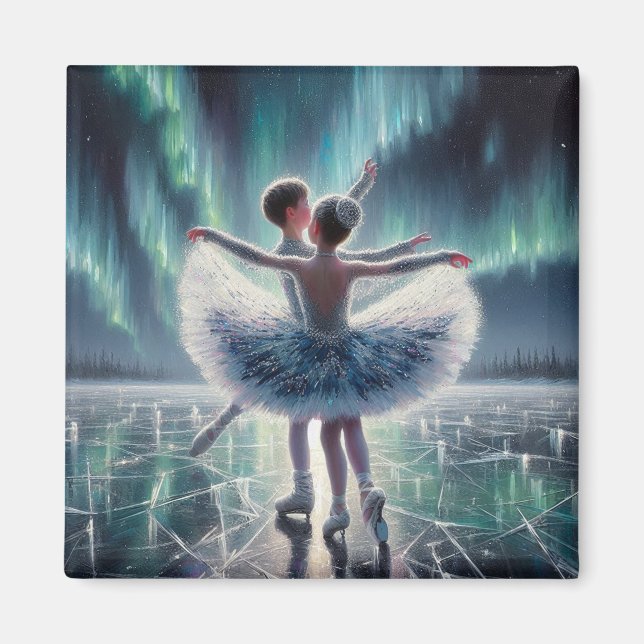 Aimant Ballet sur glace (Devant)
