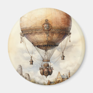 Aimant Ballon à air chaud à vapeur vintage