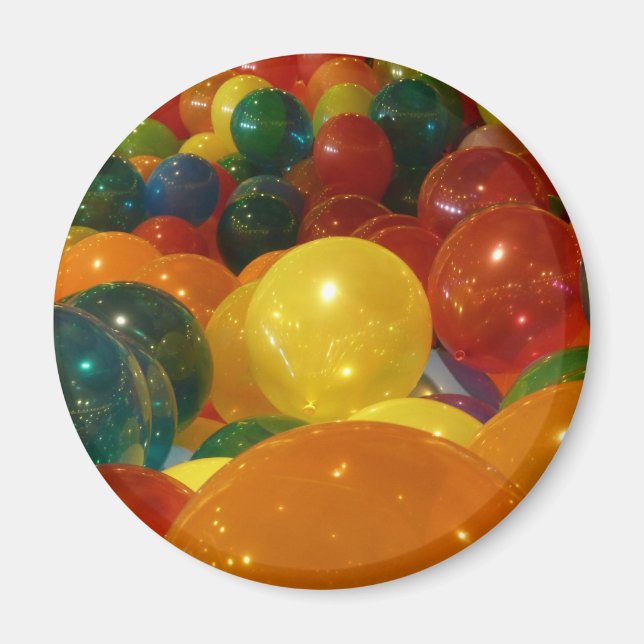 Aimant Ballons colorés Design de fête (Devant)