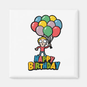 Aimant Ballons d'anniversaire