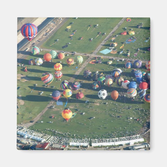 Aimant Balloon Albuquerque le matin (Devant)