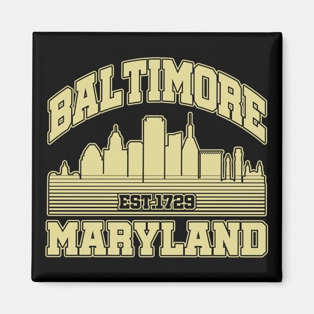 Aimant Baltimore, Maryland (Devant)