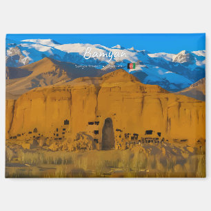 Aimant Bamyan, Afghanistan - Vallée de la falaise de Boud