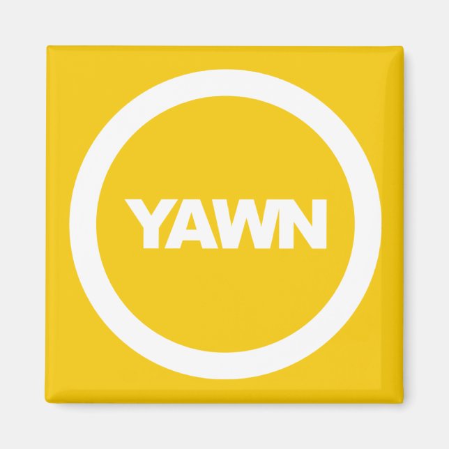 Aimant Banana Yawn Brand Dorm Frigo (Devant)
