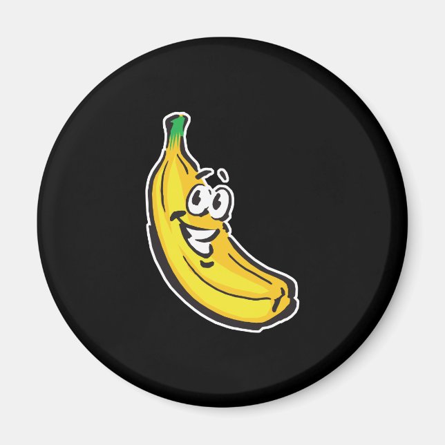 Aimant banane heureuse (Devant)