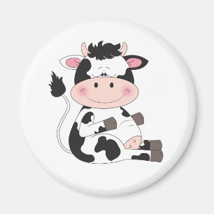 Aimant Bande dessinée mignonne de vache