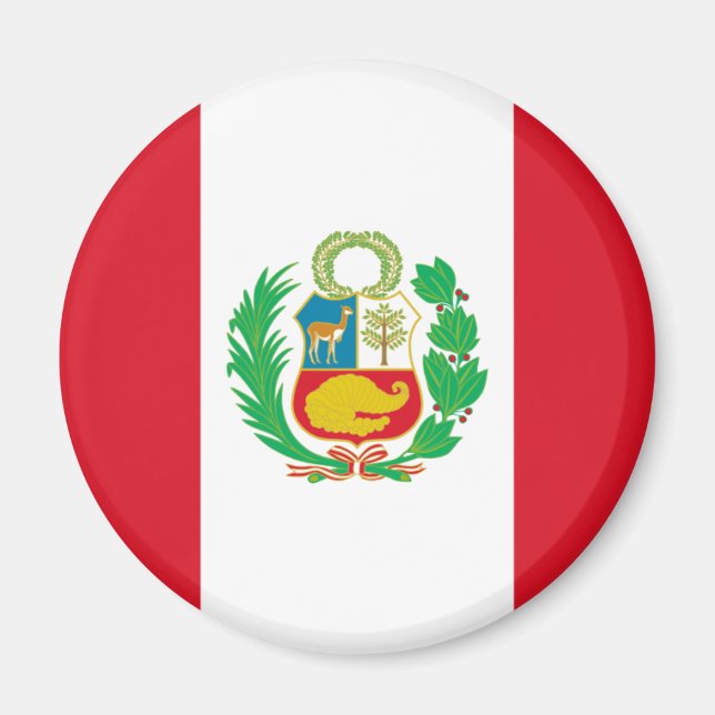 Aimant Bandera del Perú - Drapeau du Pérou (Devant)
