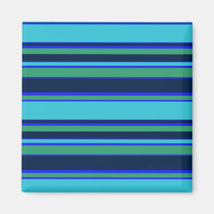Aimant Bandes bleues et vertes