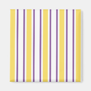 Aimant Bandes de bonbons jaunes, violets et blancs