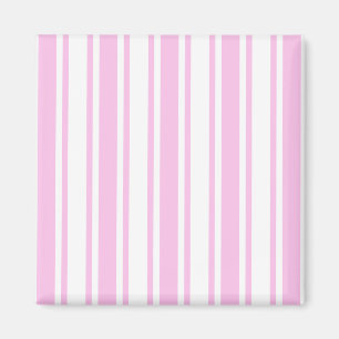 Aimant Bandes de bonbons rose clair et blanc