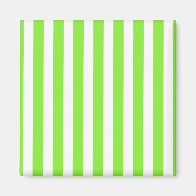 Aimant Bandes de bonbons vert et blanc de chaux (Devant)