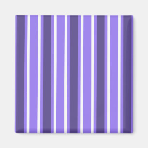 Aimant Bandes de bonbons violettes et blanches