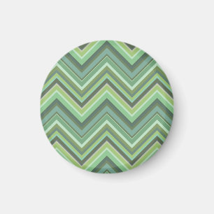 Aimant Bandes de zigzag vert olive