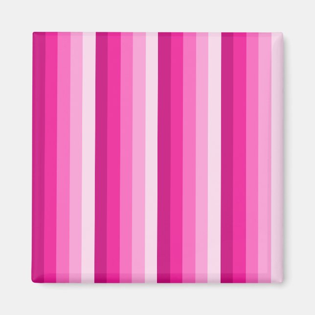 Aimant Bandes d'ombre rose chaud (Devant)