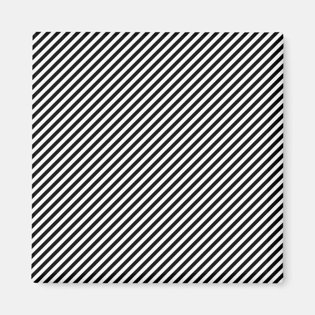 Aimant Bandes noires et blanches (Devant)