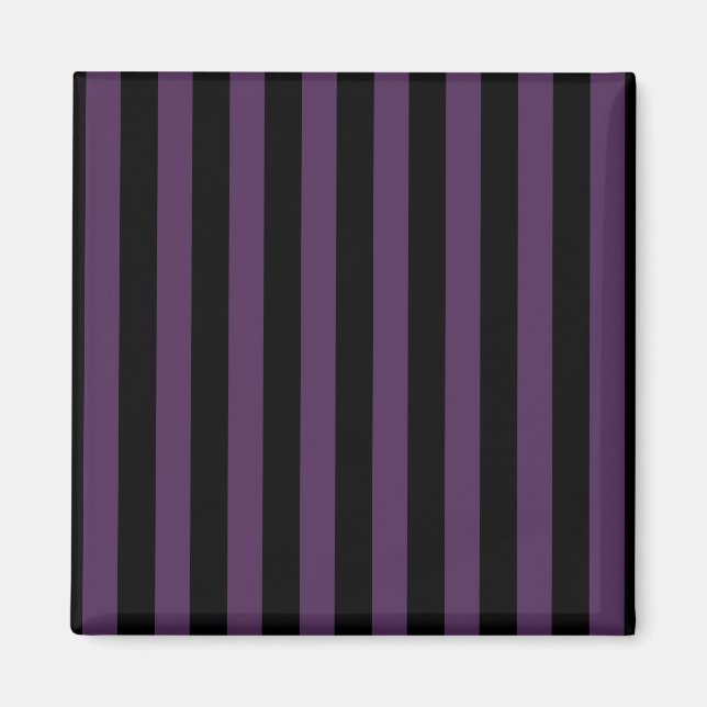Aimant Bandes violettes foncées et noires (Devant)
