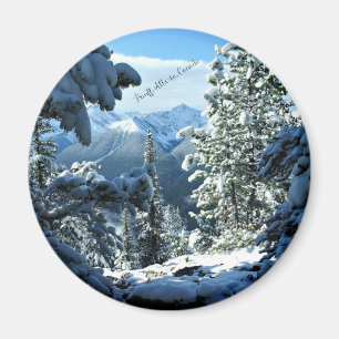 Aimant Banff (Alberta), Canada Neige couverte