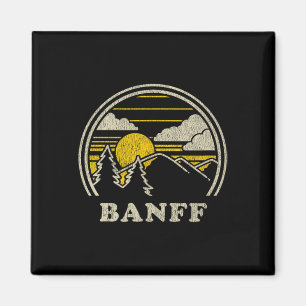 Aimant Banff Alberta Canada T Shirt Vintage Randonnée Mon