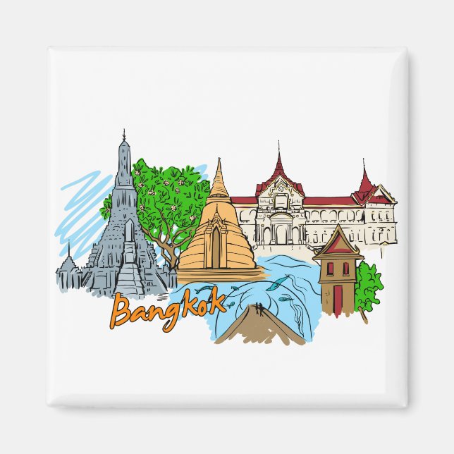 Aimant Bangkok - Thaïlande (Devant)