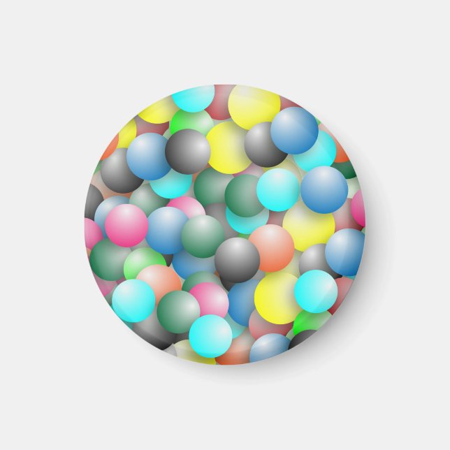 Aimant Bannière Ballons colorés (Devant)