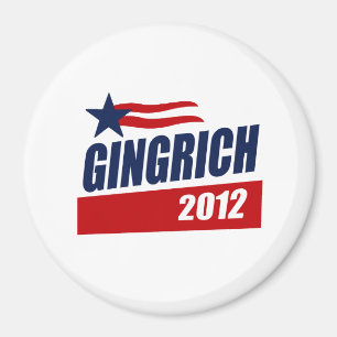 AIMANT BANNIÈRE DE CAMPAGNE GINGRICH 2012