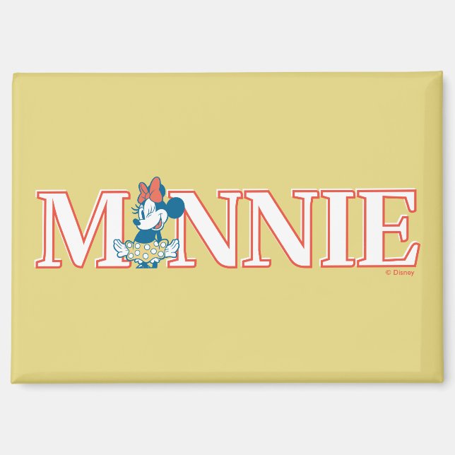 Aimant Bannière de nom Minnie classique (Recto)