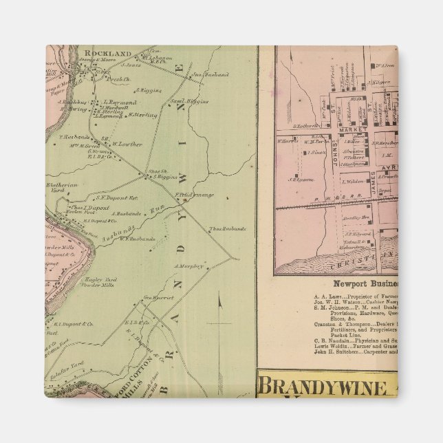 Aimant Banques de Brandywine (Devant)