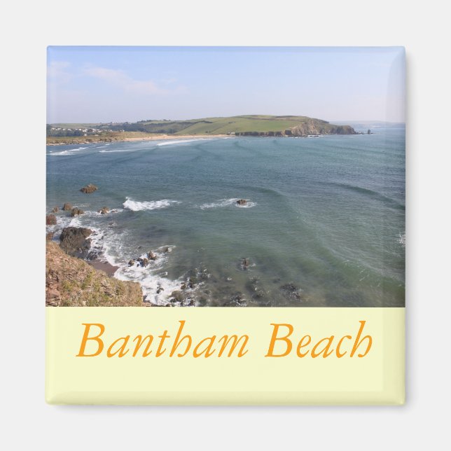 Aimant Bantham Beach de Bigbury, Devon (Devant)
