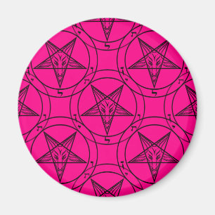 Aimant baphomet rose