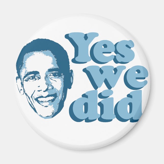 Aimant Barack Obama / Oui Nous L'Avons Fait (Devant)