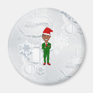 Aimant barack obama père Noël