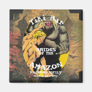 Aimant Barbecue Tiki Bar Amazon pour fête de fin d'études