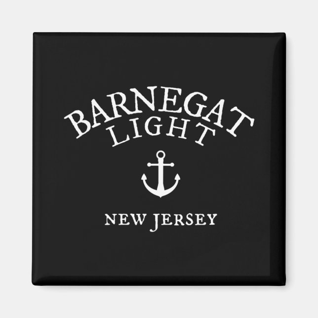 Aimant Barnegat Light New Jersey , Nj Nautical Sea Shirt  (Devant)