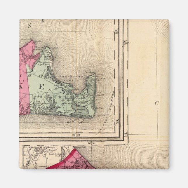 Aimant Barnstable, Dukes, Nantucket comtés (Devant)