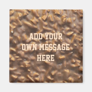 Aimant Barre de Chocolat Personnalisée avec Texte Personn