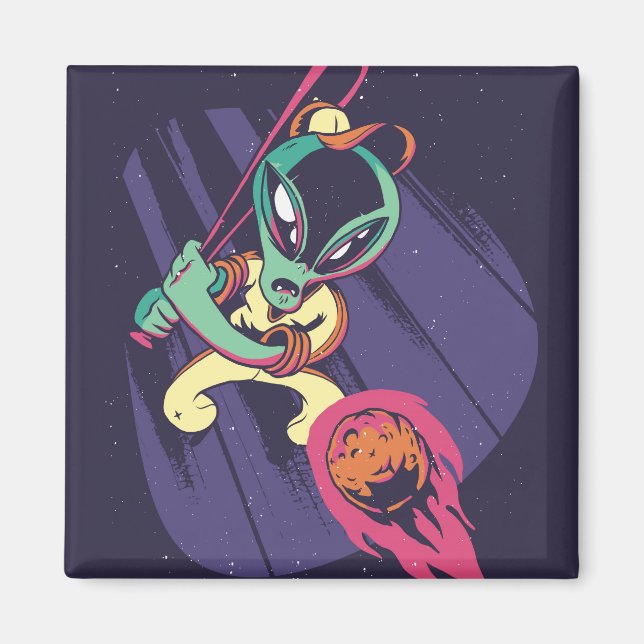 Aimant Baseball Alien (Devant)