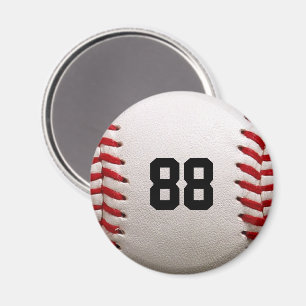Aimant Baseball avec numéro personnalisable