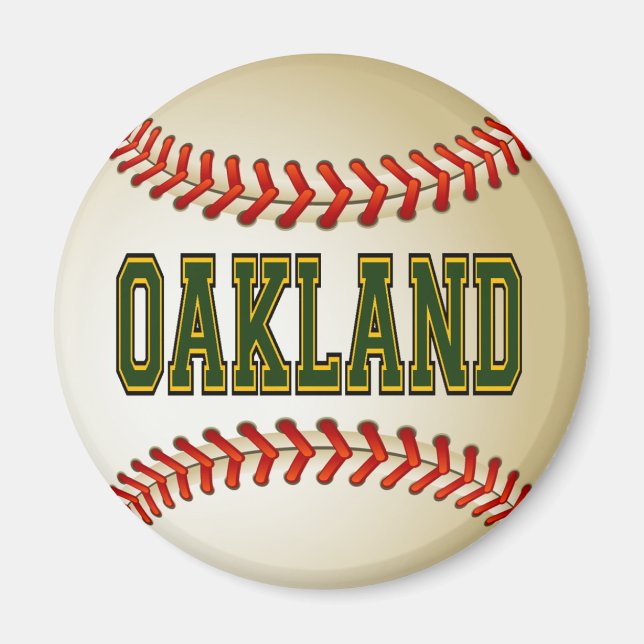 AIMANT BASEBALL D'OAKLAND (Devant)