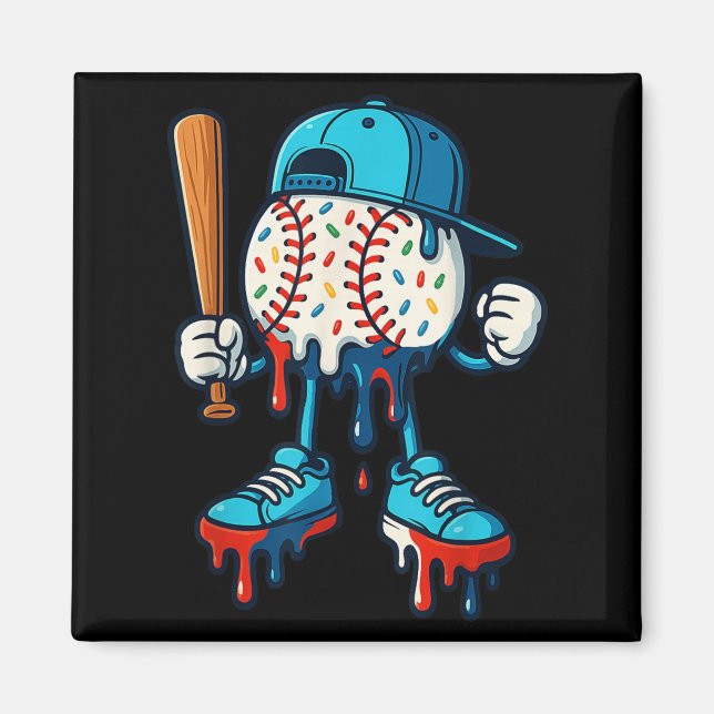 Aimant Baseball Lifestyle 101 Vêtements Jeune Baseball Dr (Devant)