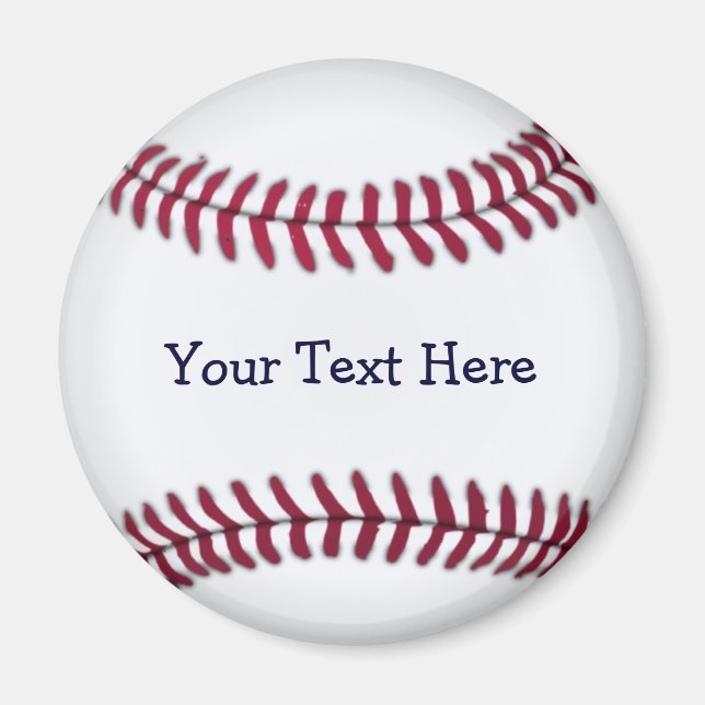 Aimant Baseball personnalisé cool (Devant)