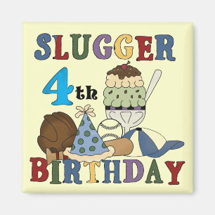 Aimant Baseball Slugger 4e anniversaire