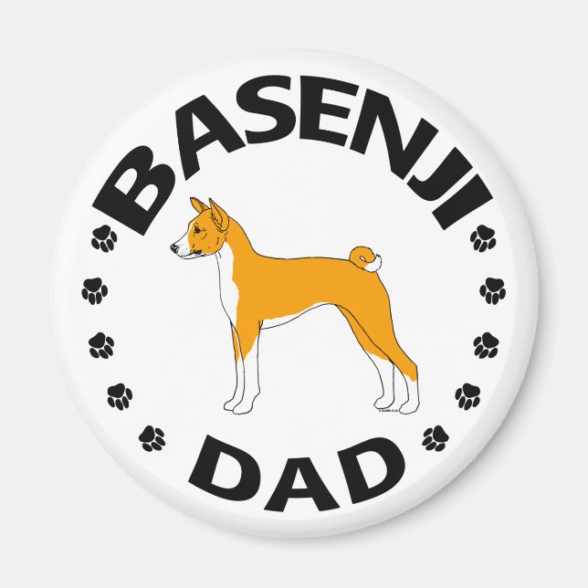 Aimant Basenji Papa (Devant)