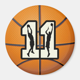 Aimant Basket-ball et joueurs du numéro 11