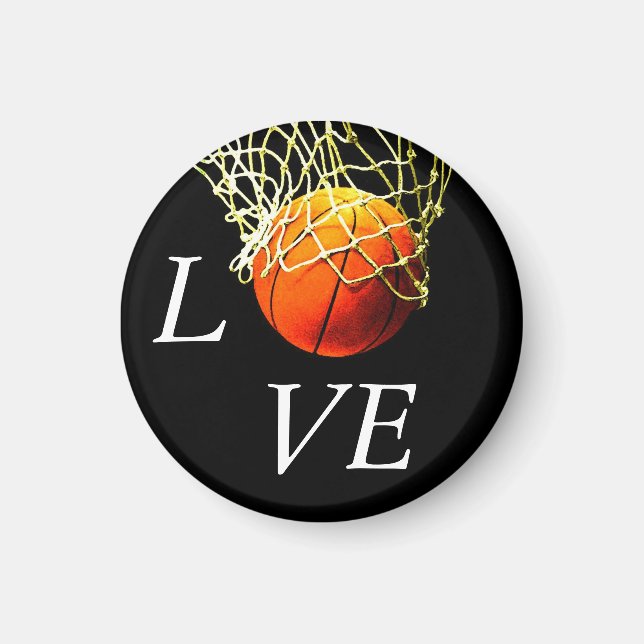 Aimant Basket-ball I Love (Devant)
