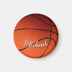 Aimant Basket-ball Votre nom Personnalisé
